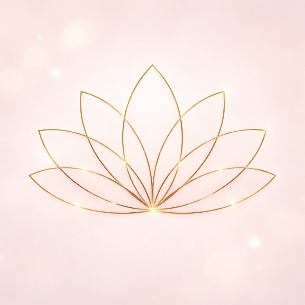 Hero Hintergrundlotus Symbolik in Pastell und Gold